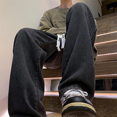8XL-M牛仔裤男士直筒宽松特大码胖子阔腿裤男款长裤NZ110-P45控58，男装牛仔裤，电商D206-1