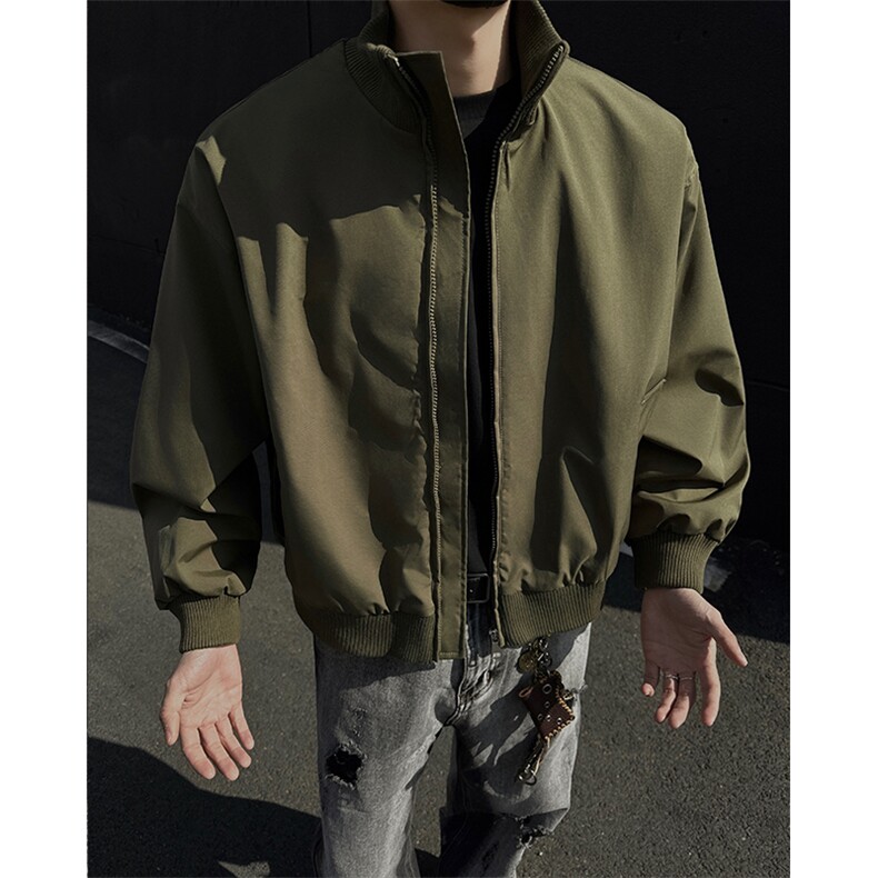 美式高街cleanfit短款飞行夹克男春季潮牌棒球服25XJ55217特批35,男装夹克,电商A042