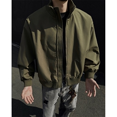 美式高街cleanfit短款飞行夹克男春季潮牌棒球服25XJ55217特批35，男装夹克，电商A042