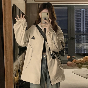 美式潮牌情侣设计感夹克宽松复古重工刺绣棒球服外套女男C392-80图片