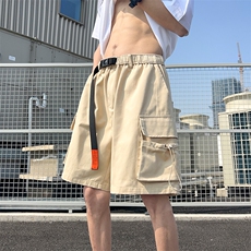 X2408-TP27控价48机能黑色工装短裤男士夏季薄款透气宽松五分裤，男装休闲裤，电商A102-1