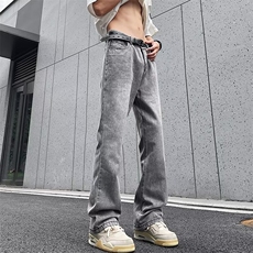 夏秋小脚修身弹力牛仔裤男士韩版潮流高街2024长裤RK1902-P40，男装牛仔裤，星座412-3