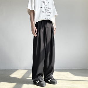 2024夏季新款小众设计感西裤男潮牌宽松阔腿长裤 现货 K7808-P35图片