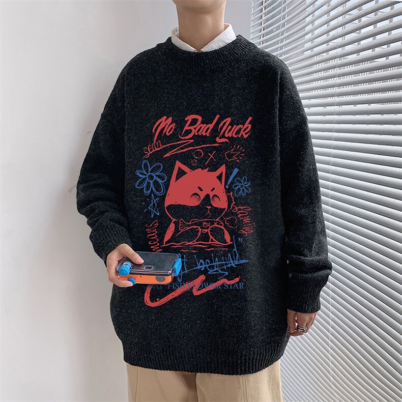 M19226-P45加绒款-P65加厚加绒毛衣男大码毛线衣男针织衫男线衫,男装针织衫/毛衣,电商A040