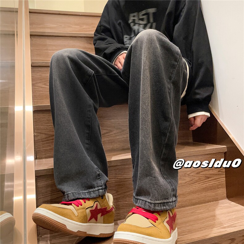 加厚冬季休闲直筒休闲牛仔裤D232A-P50-控68，男装牛仔裤，电商D232A