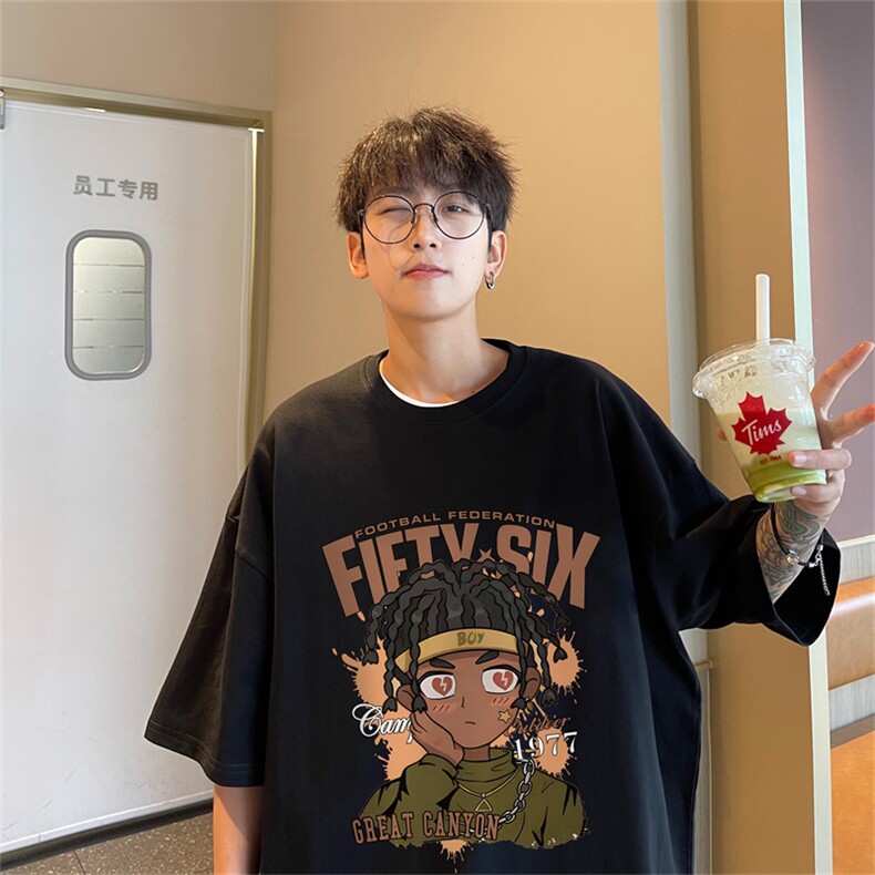 特P19控38230g重磅纯棉港风短袖t恤男DT3131,男装T恤,电商B370