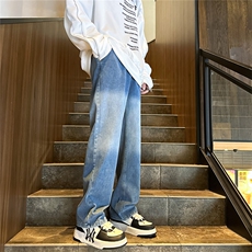 K1222-p35-控58oversizecleanfit牛仔裤褶皱直筒裤老爹裤长裤，男装牛仔裤，星座103A-1