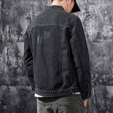 牛仔外套潮流潮牌夹克帅气耐磨青年百搭休闲男士夹克JK915有现货，男装工装外套，星座224