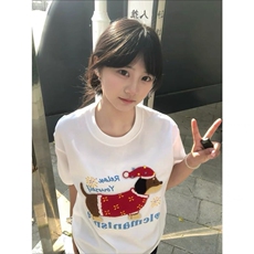 小狗刺绣纯棉短袖ZX0184-P35，男装T恤，星座313A(原308A-2)