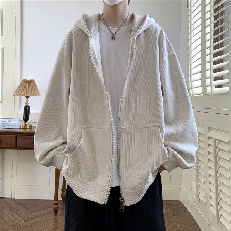 春秋夹克雪尼尔开衫重磅卫衣大码外套港风日系1016-1JK62P75K98,男装夹克,星座1016-1（原电商B408-1）