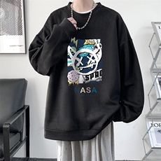 麂皮绒卫衣男大码重磅长袖t恤男JW81275-P35，男装卫衣，电商A040