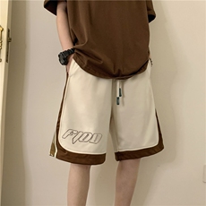 夏季新款拼接刺绣织带短裤大码XZ604-DK802-P45控58，男装牛仔裤，星座604