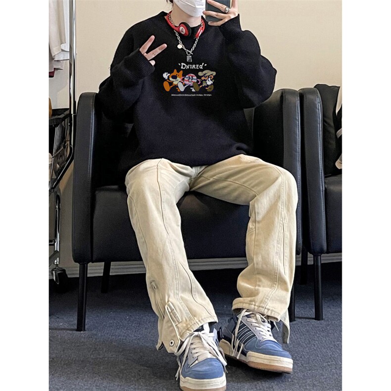 高质量！秋冬季半高领毛衣男加绒加厚线衣男针织衫男MY245-特p38,男装针织衫/毛衣,电商B367