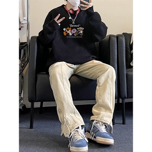 高质量！秋冬季半高领毛衣男加绒加厚线衣男针织衫男MY245-特p38图片