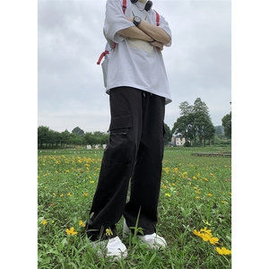 B221 美式ins街头hiphop宽松休闲多口袋工装裤子 LK23120-P65控88图片