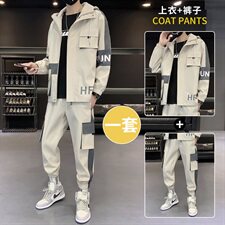 秋季男士套装休闲运动服帅气搭配一套工装夹克外套D05/90，男装夹克，电商B226-2（原B217-2）
