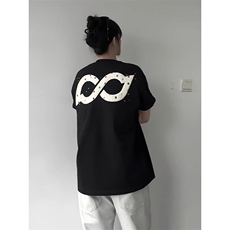 万针全刺绣工艺抖音得物高品质260克重磅纯棉双纱美式高街短袖T恤，男装T恤，电商A486