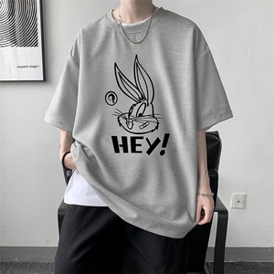 HT73179-P22 华夫格t恤男短袖男大码五分袖 大皂风图片