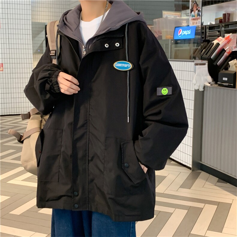 秋冬新品宽松街头运动风棒球服班服连帽夹克外套男装W1571-P55,男装夹克,星座512-2