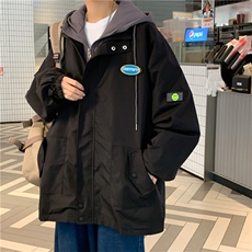 秋冬新品宽松街头运动风棒球服班服连帽夹克外套男装W1571-P55，男装夹克，星座512-2