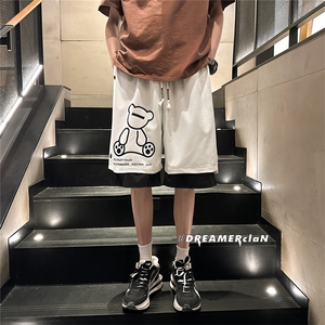 D2022-P42控58 抖音潮牌美式篮球裤子大码肥仔高街潮ins五分裤图片