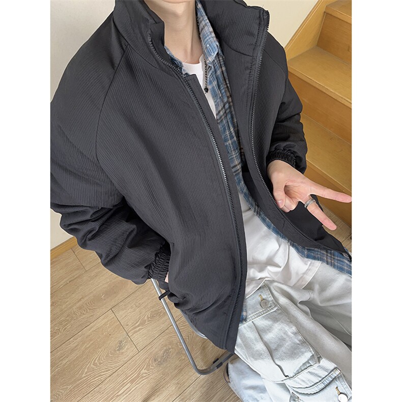 A178秋冬季新款棉衣宽松潮牌复古条纹外套MY001P70限价118,男装棉衣,电商A178