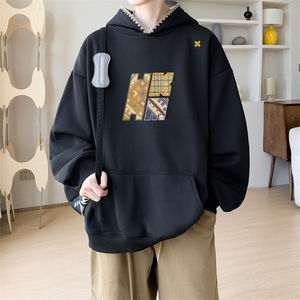 华棉春秋内景设计感宽松连帽卫衣男潮百搭外套WY00794/P45加绒P50图片