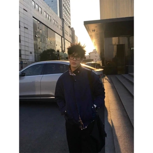 【有货】DJK6166-特批75王一博同款格纹哈灵顿夹克老钱千鸟格外套图片