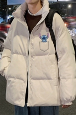 秋冬新款韩版加厚保暖立领宽松棉服外套男MY2057P115控135，男装棉衣，电商A268A