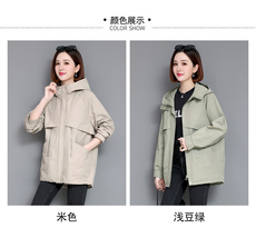 短款风衣女2022年新款春季中老年妈妈春秋薄款百搭春秋外套，女装风衣，玛其路