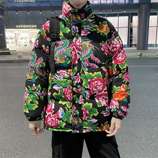 MY203冬加厚保暖面包服棉袄东北大花大码男女棉衣风特色棉袄，男装棉衣，星座115A(原星座507）