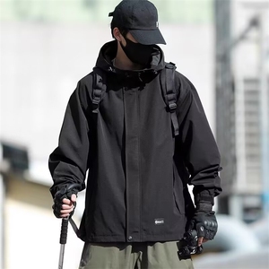 美式冲锋衣外套男春秋季防风防水夹克男连帽外套JK427-P62