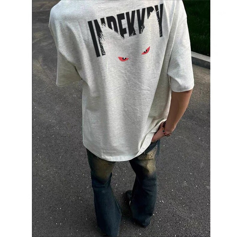 纯棉260克恶魔眼印花短袖ZX0312-特批27，男装T恤，星座313A(原308A-2)