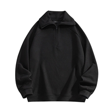 秋季现货套头宽松卫衣男POLO领长袖打底衫DSA157B-W6491-特P50，男装卫衣，电商A157B