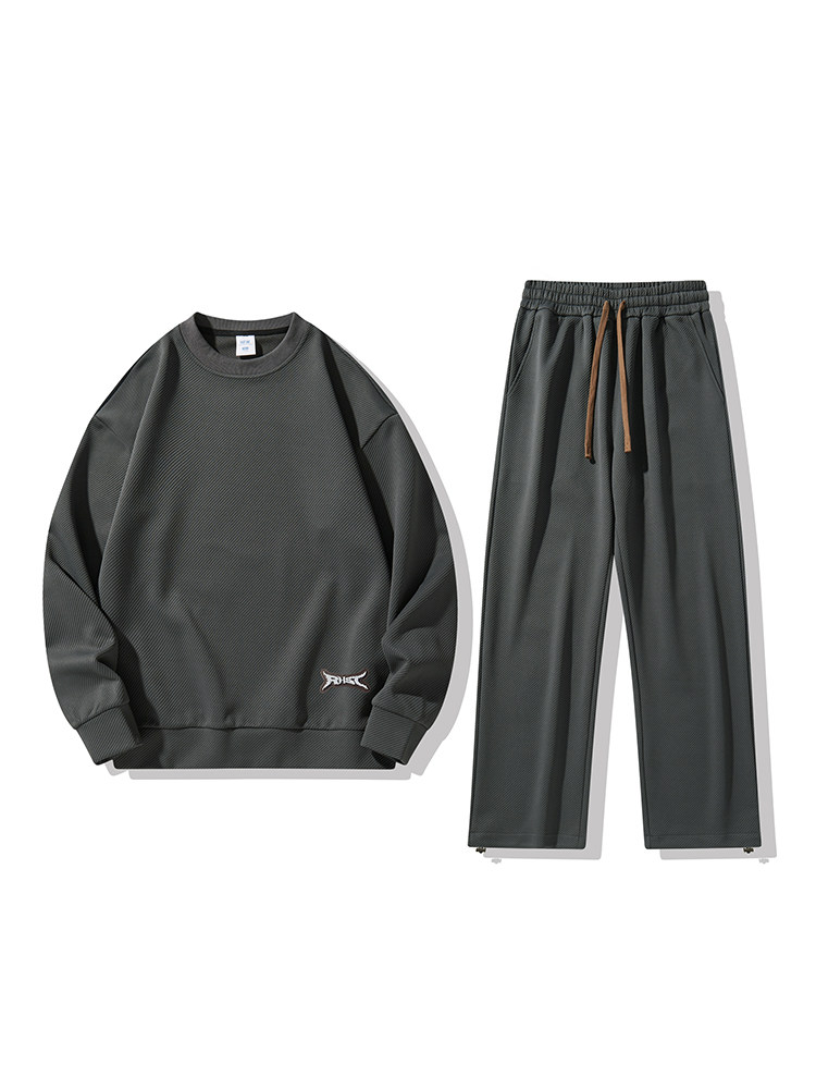 新款男大斜纹面料韩系校园风套装白底平铺TZ2603-P90控138,男装休闲套装,星座717