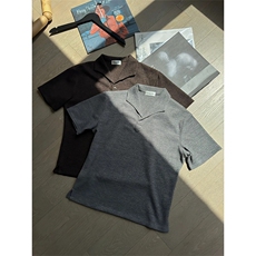 XZ10-TTH421-P48罗马格意式一片领正肩polo衫短袖T恤打底衫半袖，男装T恤，星座1005-1