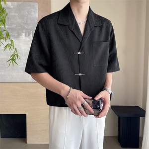 轻熟风~2025夏季新款薄款中袖衬衫 C319/P55图片