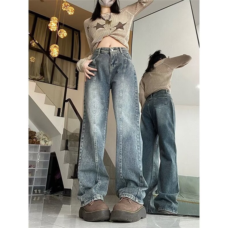 美式牛仔裤男款秋季长裤潮NF45P45,男装牛仔裤,星座1116-2