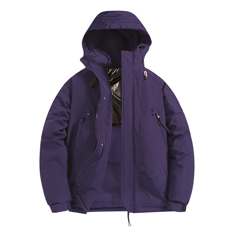 XZ-221/MF890/P80冬季加厚保暖冲锋衣防水男女款连帽棉服外套,男装夹克,星座221