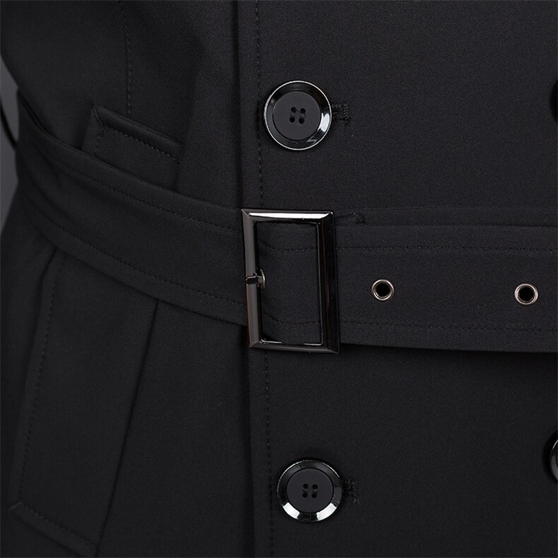 HN618限价198元主推男式秋季新款中长款纯色青年风衣P155，男装毛呢大衣，电商B360