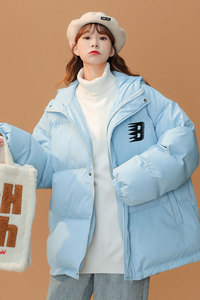 中性22冬季新款白鸭绒加绒加厚保暖连帽羽绒服外套YR145P225K298图片