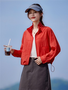 现货2026夏季新款轻薄透气时尚宽松休闲莱赛尔常规夏季女士短外套图片