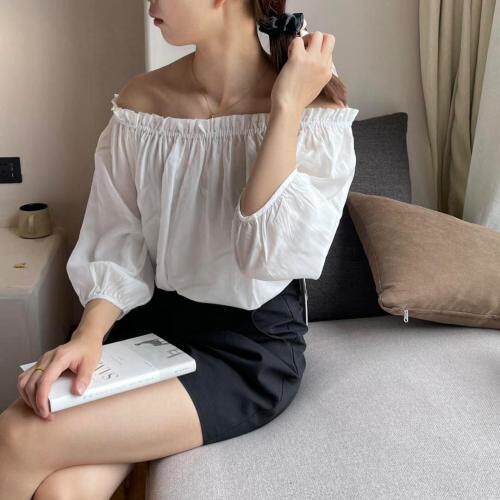 一字肩小衫，女装，主品
