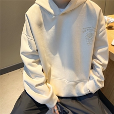 24春秋季360G麂皮绒烧花宽松休闲连帽卫衣JWY252-P55控78，男装卫衣，电商B370