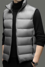 CAH9055钱塘2020-2冬季厚款商务休闲简约中年男士羽绒马甲P62，男装背心/马甲，钱塘207-2