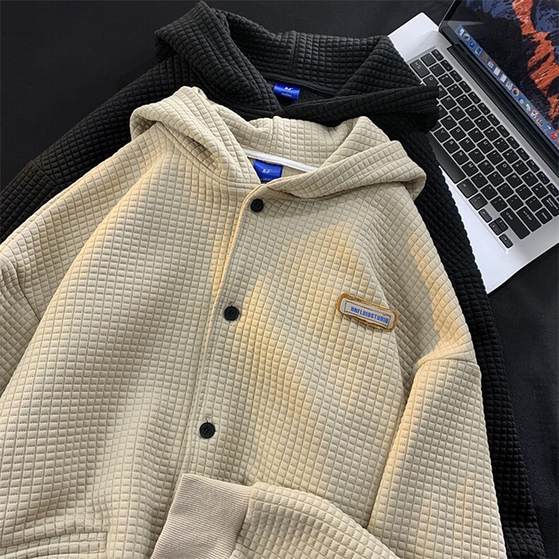 EQ178大华夫格360克开衫外套男春季暖光图情侣款春秋夹克EQ178,男装夹克,电商C306-1