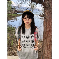 网图有货714street夏季美式动物印花情侣短袖t恤男女A518-P25，男装T恤，星座1505