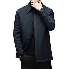 爸爸外套秋冬中年商务休闲男款夹克棉衣中老年时尚男MY9815-P195，男装棉衣，电商B212（原钱塘6029）
