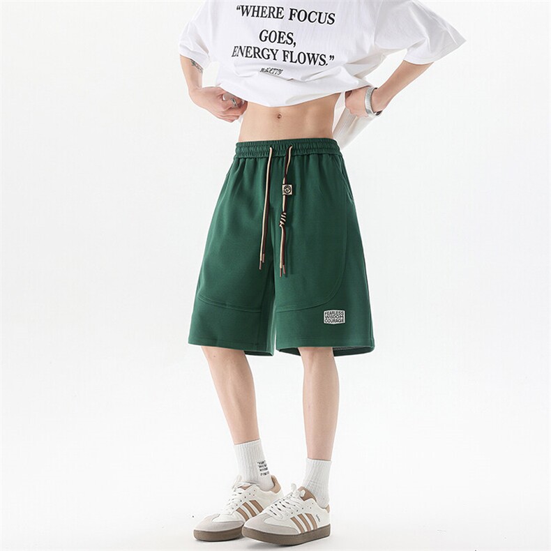 8XL-M抖音品质特大码ins潮流亮色休闲短裤印花五分裤DK1521P35,男装休闲裤,电商D206-1