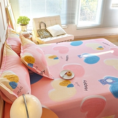 新款全棉磨毛印花单床单，床单，一起卖家纺